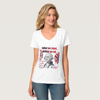 Amerikaans revolutionair motto wit t-shirt