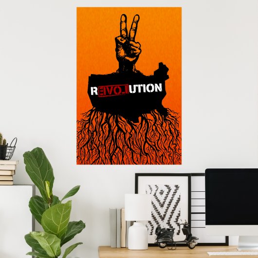 Amerikaans Revolutionair Poster (Thuiskantoor)