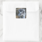 Amerikaans Rhea-portret Vierkante Sticker (Tas)