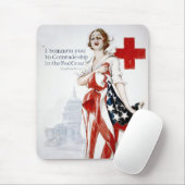Amerikaans Rode Kruis  Poster uit de Eerste Wereld Muismat (Met muis)