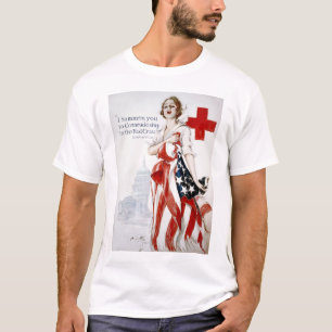 Amerikaans Rode Kruis  Poster uit de Eerste Wereld T-shirt