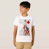 Amerikaans Rode Kruis  Poster uit de Eerste Wereld T-shirt (Voorkant volledig)