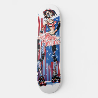 Amerikaans Rollermeisje Persoonlijk Skateboard