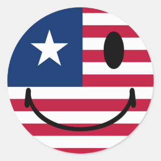 Amerikaans Ronde Sticker