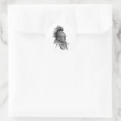 Amerikaans Ronde Sticker (Tas)