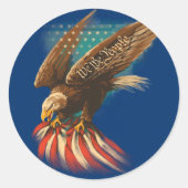  Amerikaans Ronde Sticker (Voorkant)