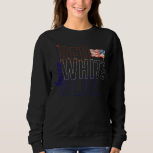 Amerikaans Rood Wit Blauw, 4 juli Trui