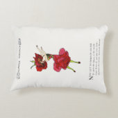 Amerikaans Roos van schoonheid, Whimsical Flowers  Accent Kussen (Achterkant)