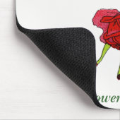 Amerikaans Roos van schoonheid, Whimsical Flowers  Muismat (Hoek)