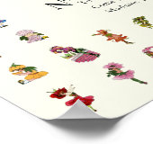 Amerikaans Roos van schoonheid, Whimsical Flowers Poster (Hoek)
