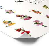 Amerikaans Roos van schoonheid, Whimsical Flowers Poster (Hoek)