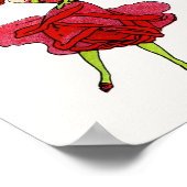 Amerikaans Roos van schoonheid, Whimsical Flowers  Poster (Hoek)
