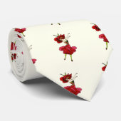 Amerikaans Roos van schoonheid, Whimsical Flowers  Stropdas (Opgerold)
