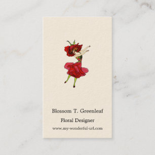 Amerikaans Roos van schoonheid, Whimsical Flowers Visitekaartje