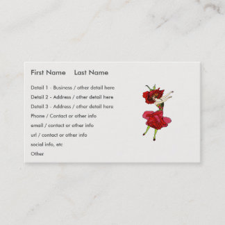 Amerikaans Roos van schoonheid, Whimsical Flowers Visitekaartje