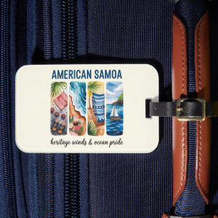 Amerikaans Samoa Bagagelabel – Winden en Oceaan