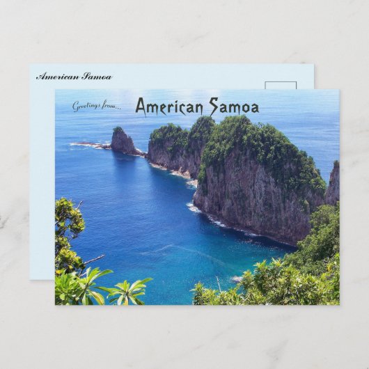 Amerikaans Samoa Briefkaart (Voorkant / Achterkant)
