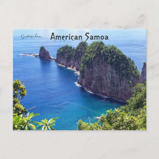 Amerikaans Samoa Briefkaart (Voorkant)