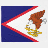 Amerikaans Samoa Fleece Deken (Voorkant (Horizontaal))