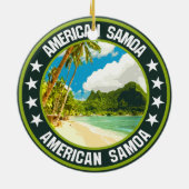 Amerikaans Samoa Keramisch Ornament (Achterkant)