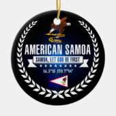 Amerikaans Samoa Keramisch Ornament (Voorkant)