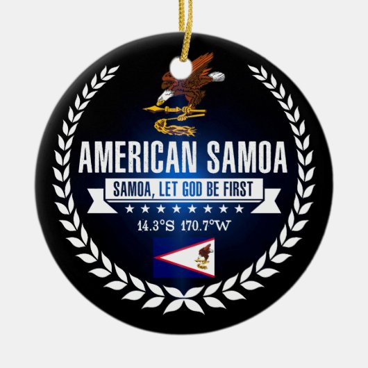 Amerikaans Samoa Keramisch Ornament (Voorkant)