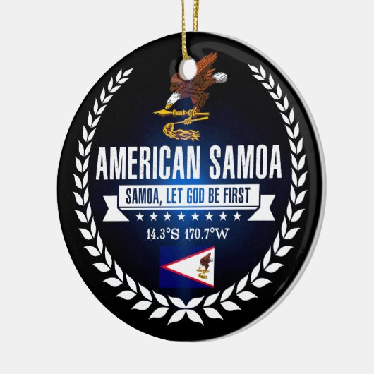 Amerikaans Samoa Keramisch Ornament (Links)