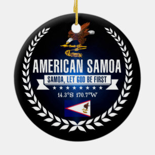 Amerikaans Samoa Keramisch Ornament