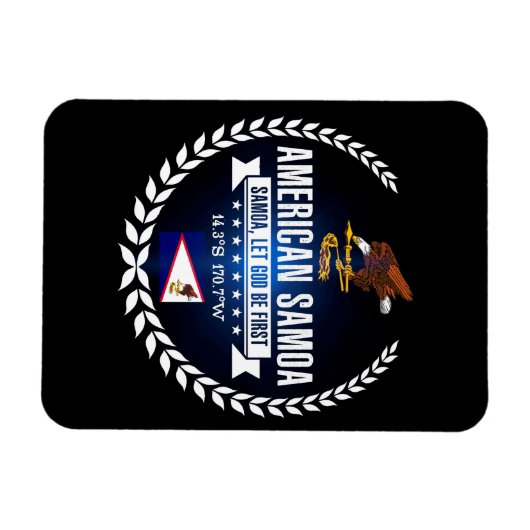 Amerikaans Samoa Magneet (Horizontaal)