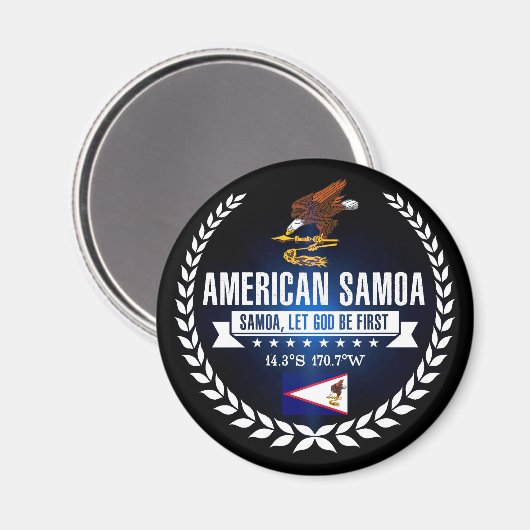 Amerikaans Samoa Magneet (Voorkant / Achterkant)