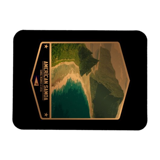 Amerikaans Samoa Magneet (Horizontaal)