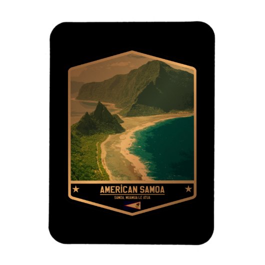 Amerikaans Samoa Magneet (Verticaal)
