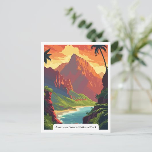 Amerikaans Samoa Nationaal Park Regenwoud Briefkaart (Staand voorkant)