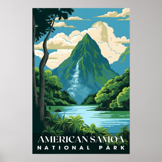 Amerikaans Samoa Nationaal Park Reizen Natuur Bos Poster (Voorkant)