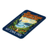 Amerikaans-Samoa Nationaal Park Retro Noodlijdend Magneet (Linkerzijde)