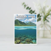 Amerikaans Samoa National Park Travel Coral Reef Briefkaart (Staand voorkant)