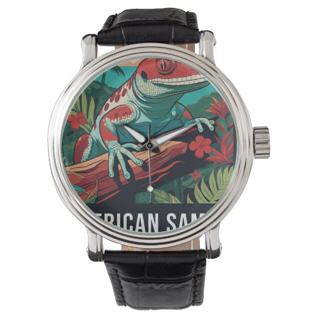 AMERIKAANS SAMOA NP KLOK  HORLOGE (Voorkant)
