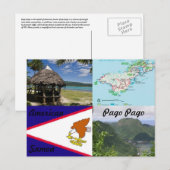 Amerikaans, Samoa, Pago briefkaart (Voorkant / Achterkant)