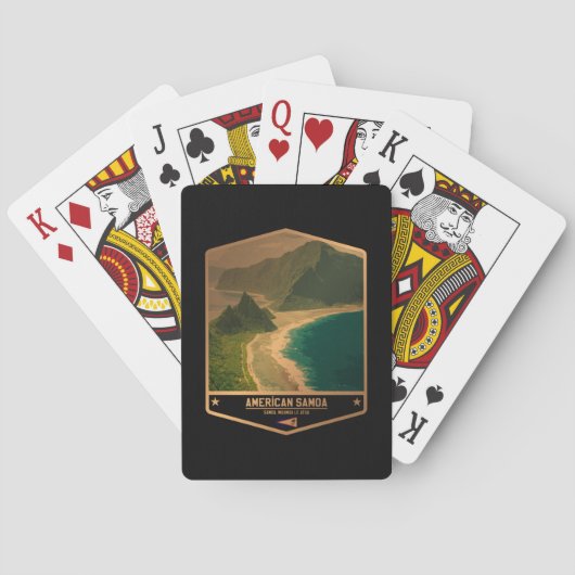 Amerikaans Samoa Pokerkaarten (Achterkant)