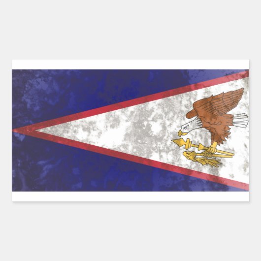 Amerikaans Samoa Rechthoekige Sticker (Voorkant)