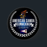 Amerikaans Samoa Ronde Button 5,7 Cm<br><div class="desc">Amerikaans Samoa</div>