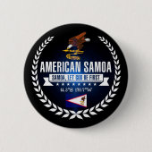 Amerikaans Samoa Ronde Button 5,7 Cm (Voorkant)