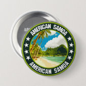 Amerikaans Samoa Ronde Button 7,6 Cm (Voorkant /achterkant)