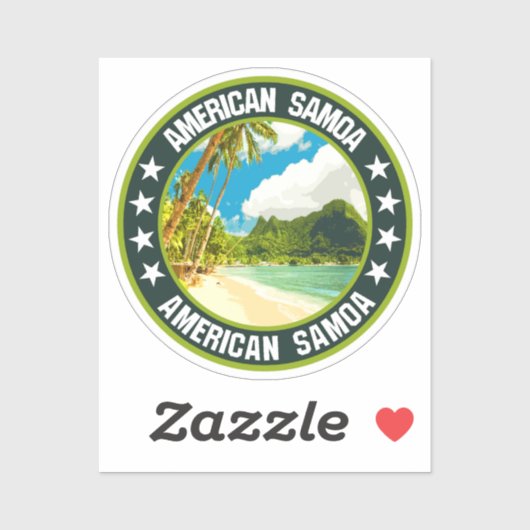 Amerikaans Samoa Sticker (Vel)