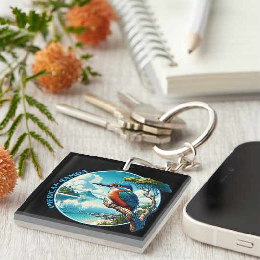 Amerikaans-Samoa - Stille Zuidzee Sleutelhanger (Voorkant Rechts)