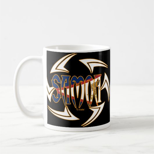 Amerikaans Samoa Tribal Black Koffiemok (Links)
