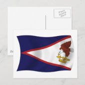 Amerikaans Samoa Vlag Ansichtkaart Briefkaart (Voorkant / Achterkant)