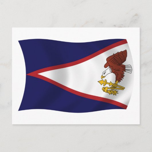 Amerikaans Samoa Vlag Ansichtkaart Briefkaart (Voorkant)