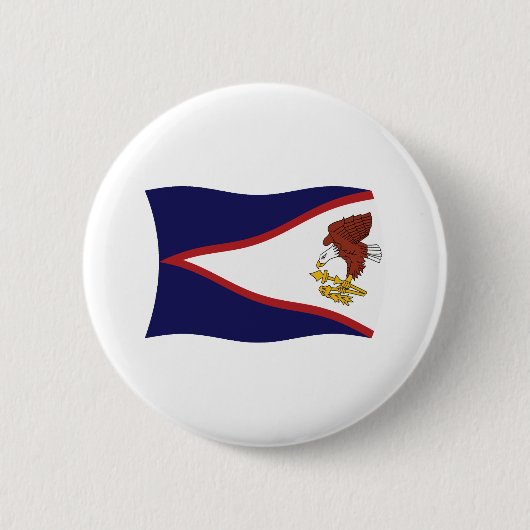 Amerikaans Samoa Vlag Knop Ronde Button 5,7 Cm (Voorkant)