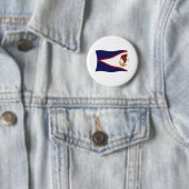 Amerikaans Samoa Vlag Knop Ronde Button 5,7 Cm (In situ)